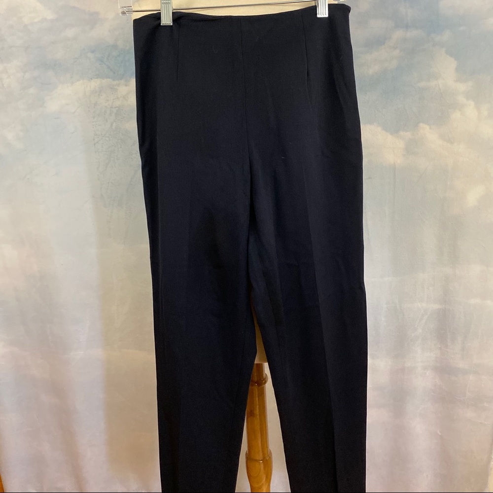 Vintage 90s Talbots Navy Side Zip Dress Pants Size 6P